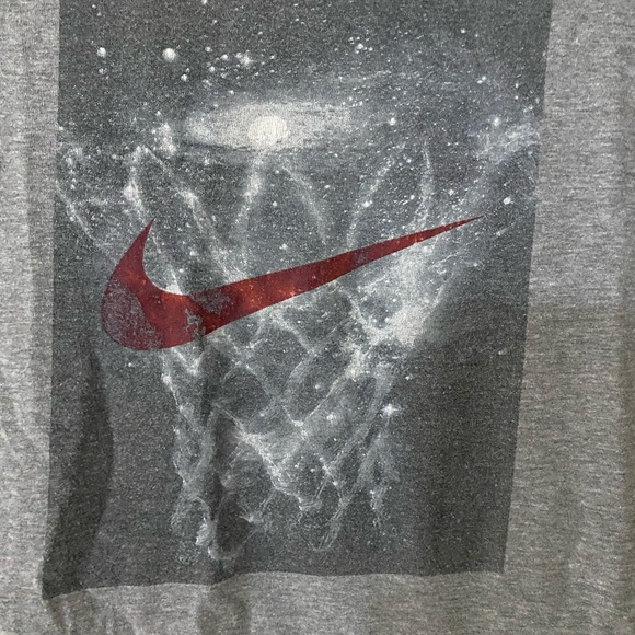 Nike swoosh basketball T-shirt youth L gray - Picture 2 of 4